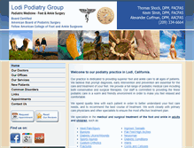 Tablet Screenshot of lodipodiatrygroup.com